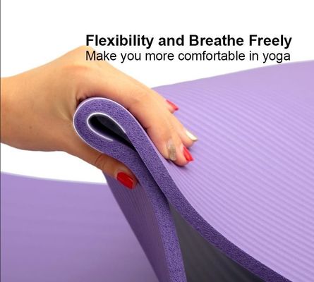 Eğitim Yoga Pilates SGS onayı için 10mm Gym Fitness Mat