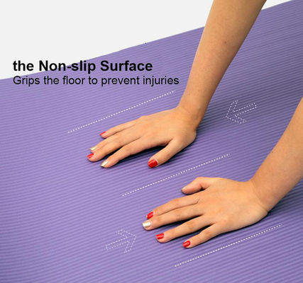 Eğitim Yoga Pilates SGS onayı için 10mm Gym Fitness Mat