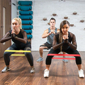 Kauçuk Elastik Yardım Fitness Direnci Döngü Bandı Logo Özel
