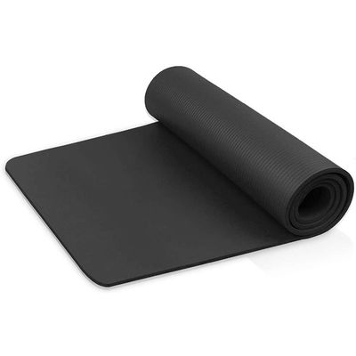 Pilate Egzersizi için OEM Düz Renk Fitness NBR Yoga Mat 183cm 10mm