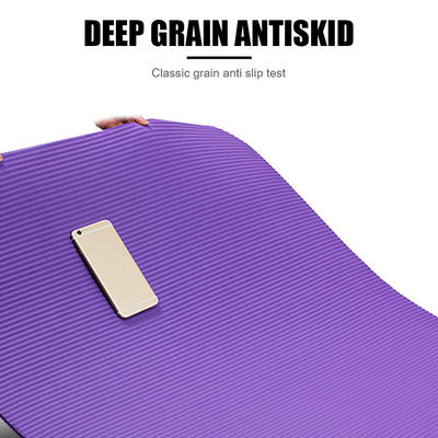 Pilate Egzersizi için OEM Düz Renk Fitness NBR Yoga Mat 183cm 10mm