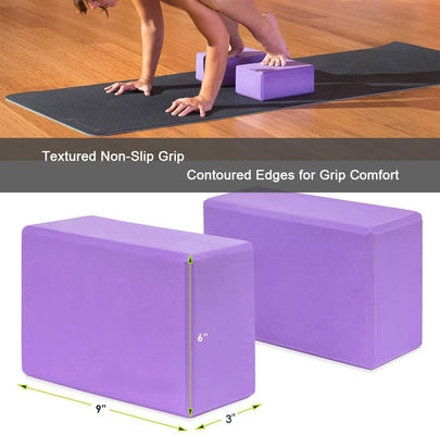 Ev Jimnastiği için Yumuşak 250g EVA Yoga Blok çoklu Renk