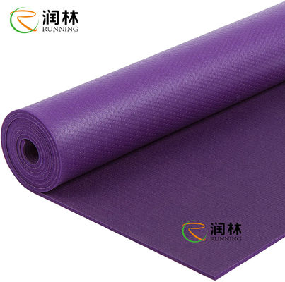 GYM Egzersiz Tek Katmanlı PVC Yoga Minderi Katlanabilir Çevre Dostu Renkli