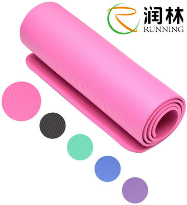 Pilates Egzersizi için Comfort Foam 10mm NBR Kaymaz Yoga Matı