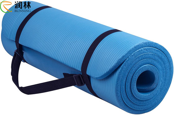 Yüksek Yoğunluklu Gözyaşı Önleyici Pilate Egzersiz NBR Yoga Mat Hafif 1cm Kalınlığında