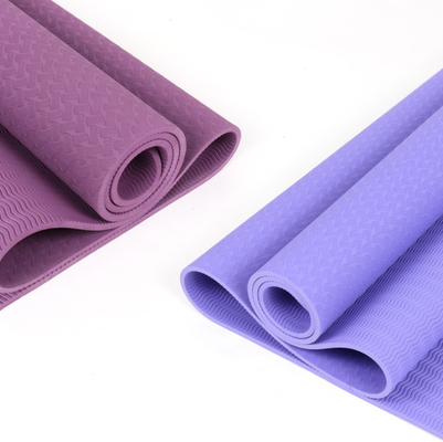 Yeni Tasarım Mor Özel Tpe Yoga Mat Çevre Dostu 183*61cm