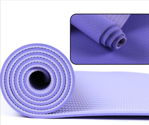 Yeni Tasarım Mor Özel Tpe Yoga Mat Çevre Dostu 183*61cm